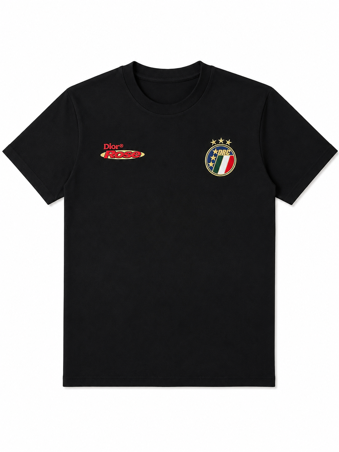Dior Rose Black Olympic Edition Heavyweight Tee