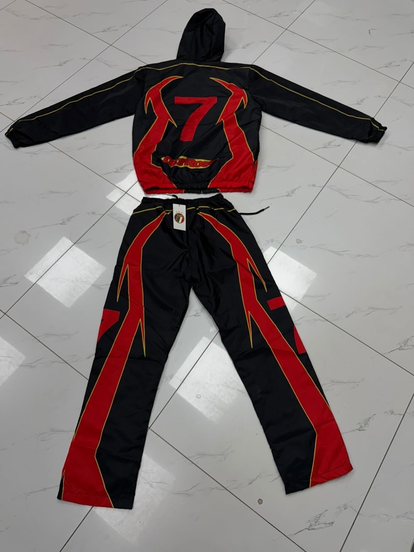 (Black/red) Dior rose Olympic edition track jacket