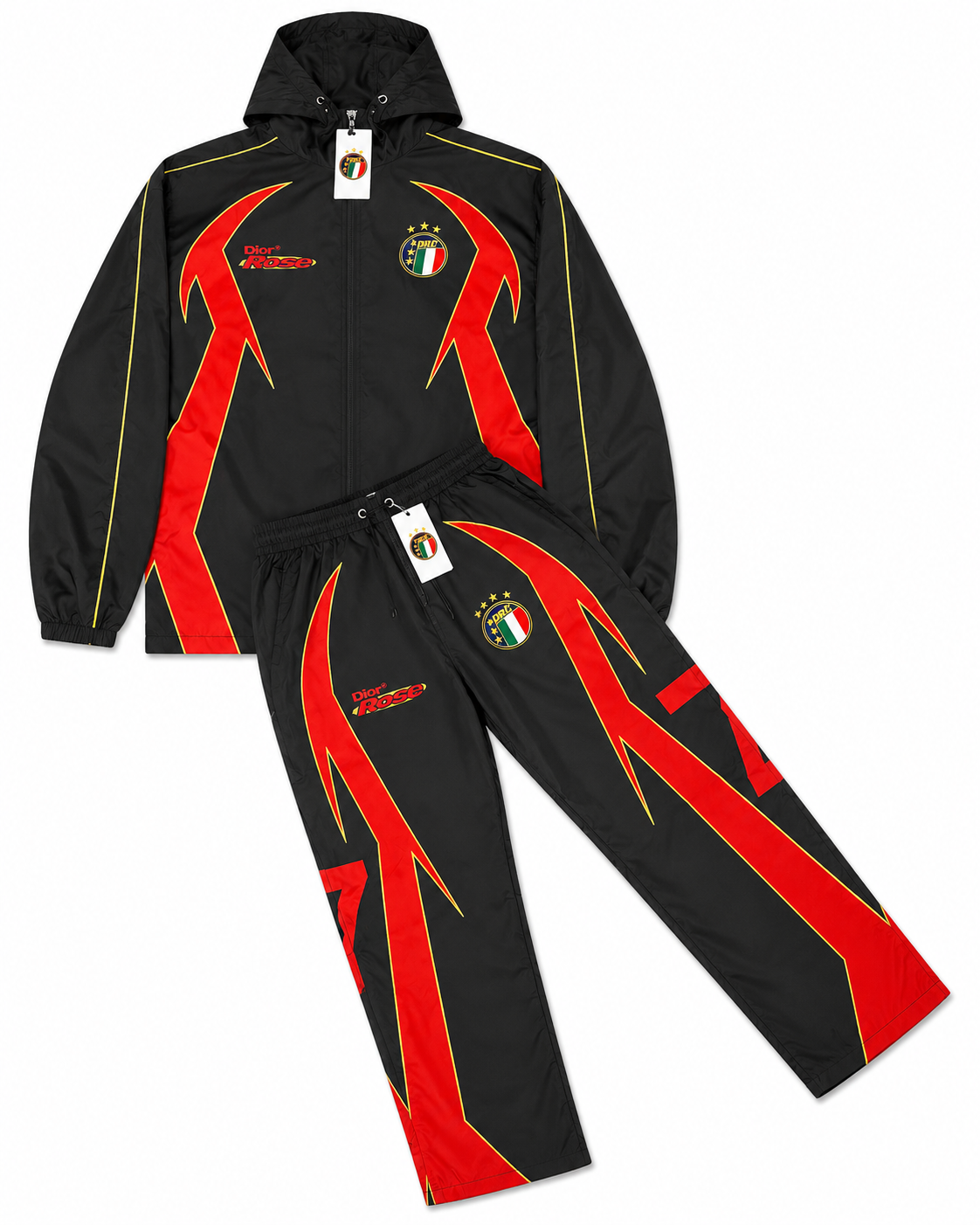Black/Red Olympic Edition Streetwear Set