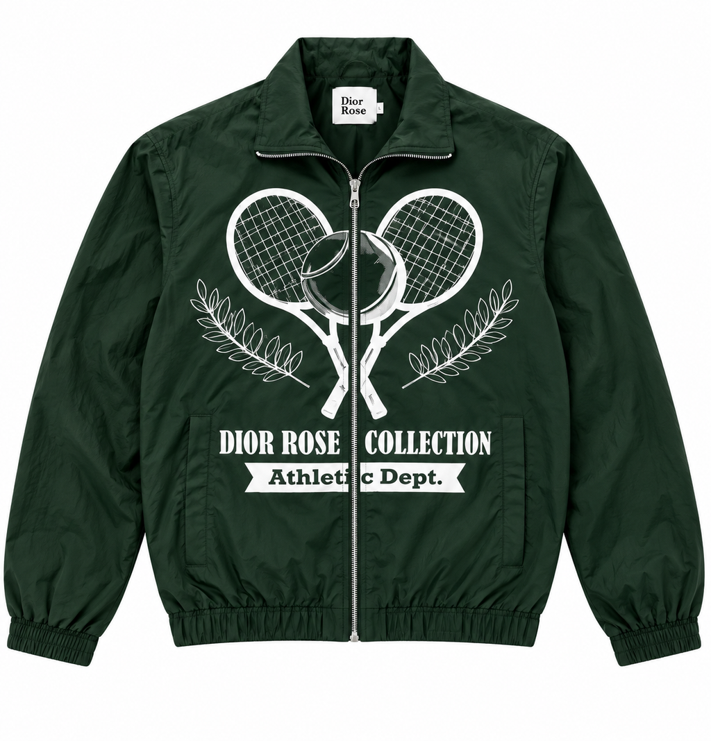 Green Dior Rose Tennis Club jacket