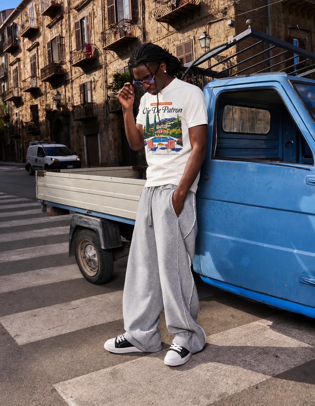 Cream Summer in Monaco Tee
