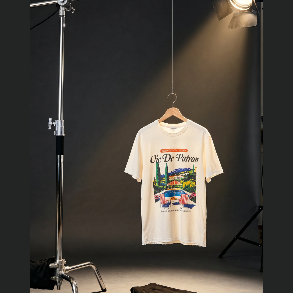 Cream Summer in Monaco Tee