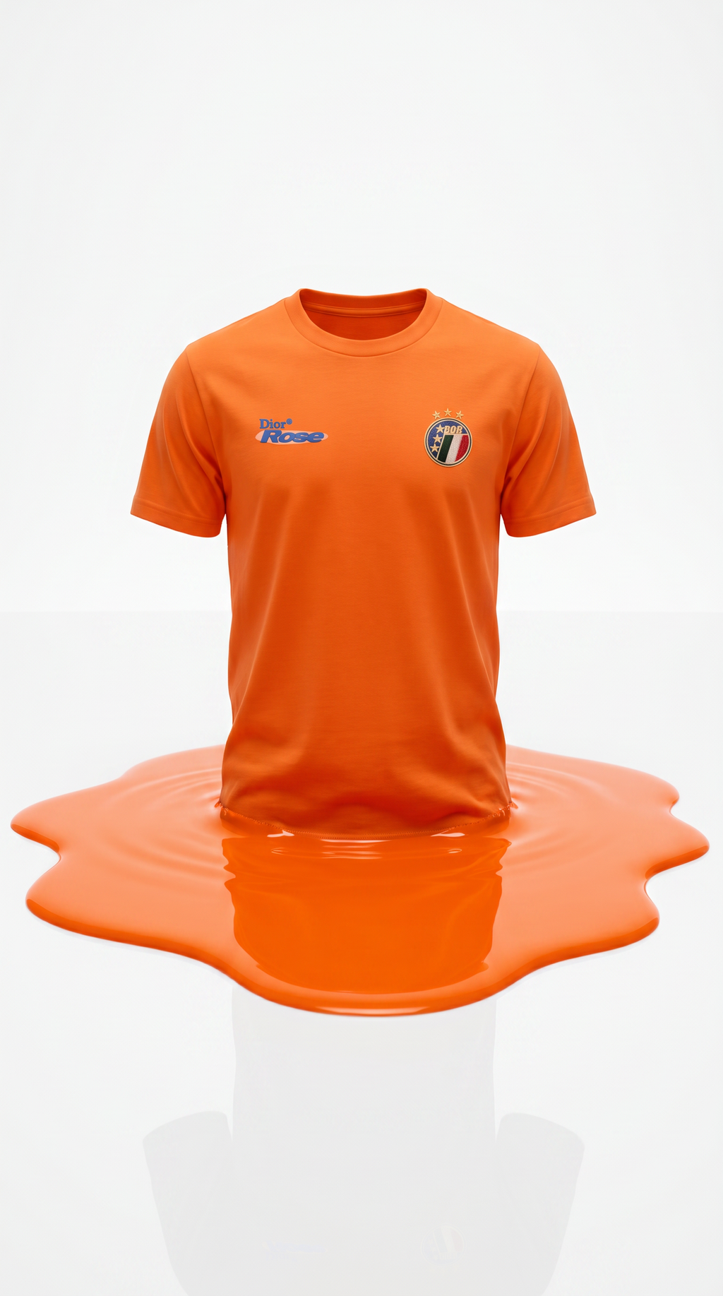 Orange Dior Rose Olympic Edition Shirt