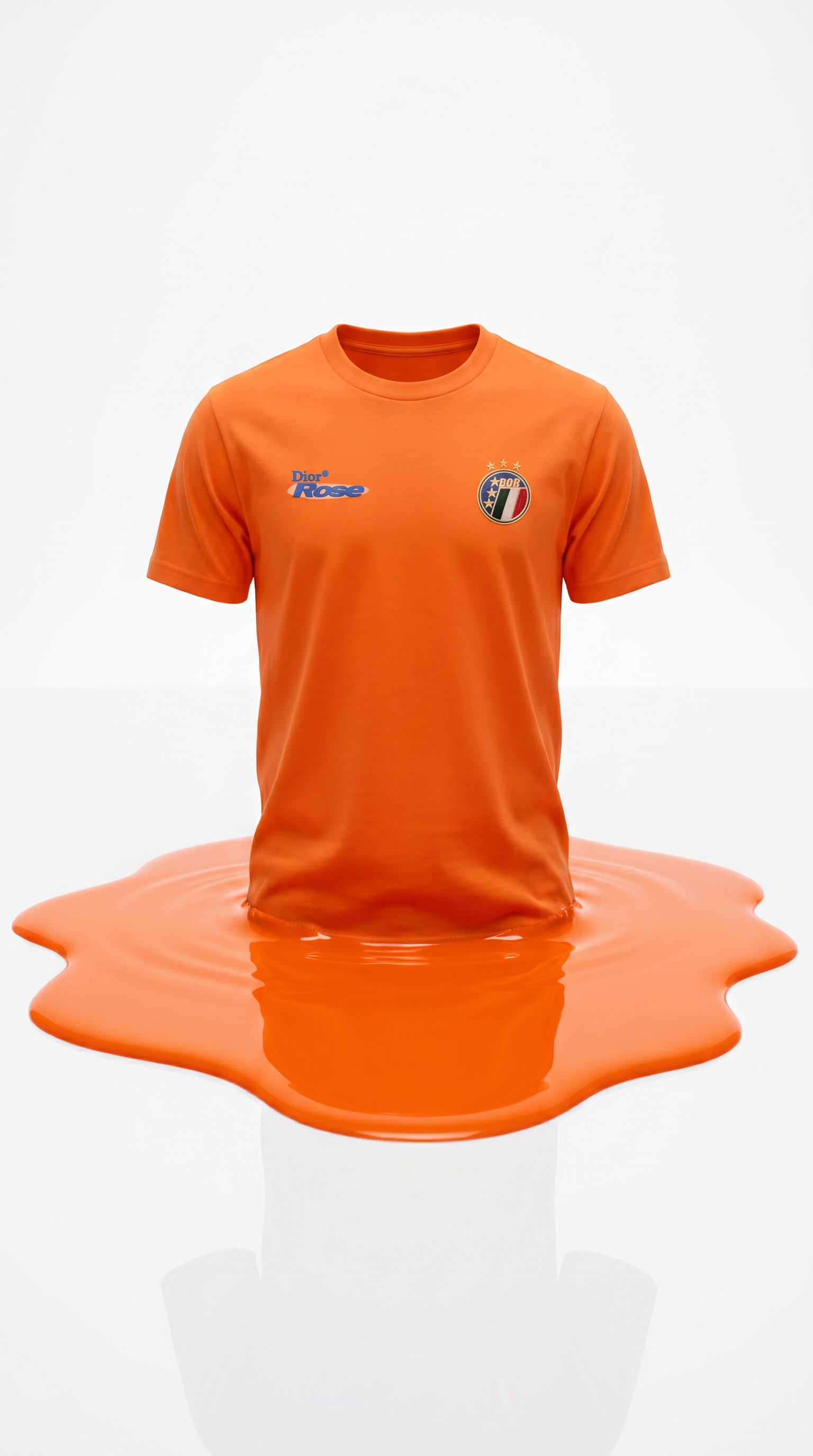 Orange Dior Rose Olympic Edition Shirt
