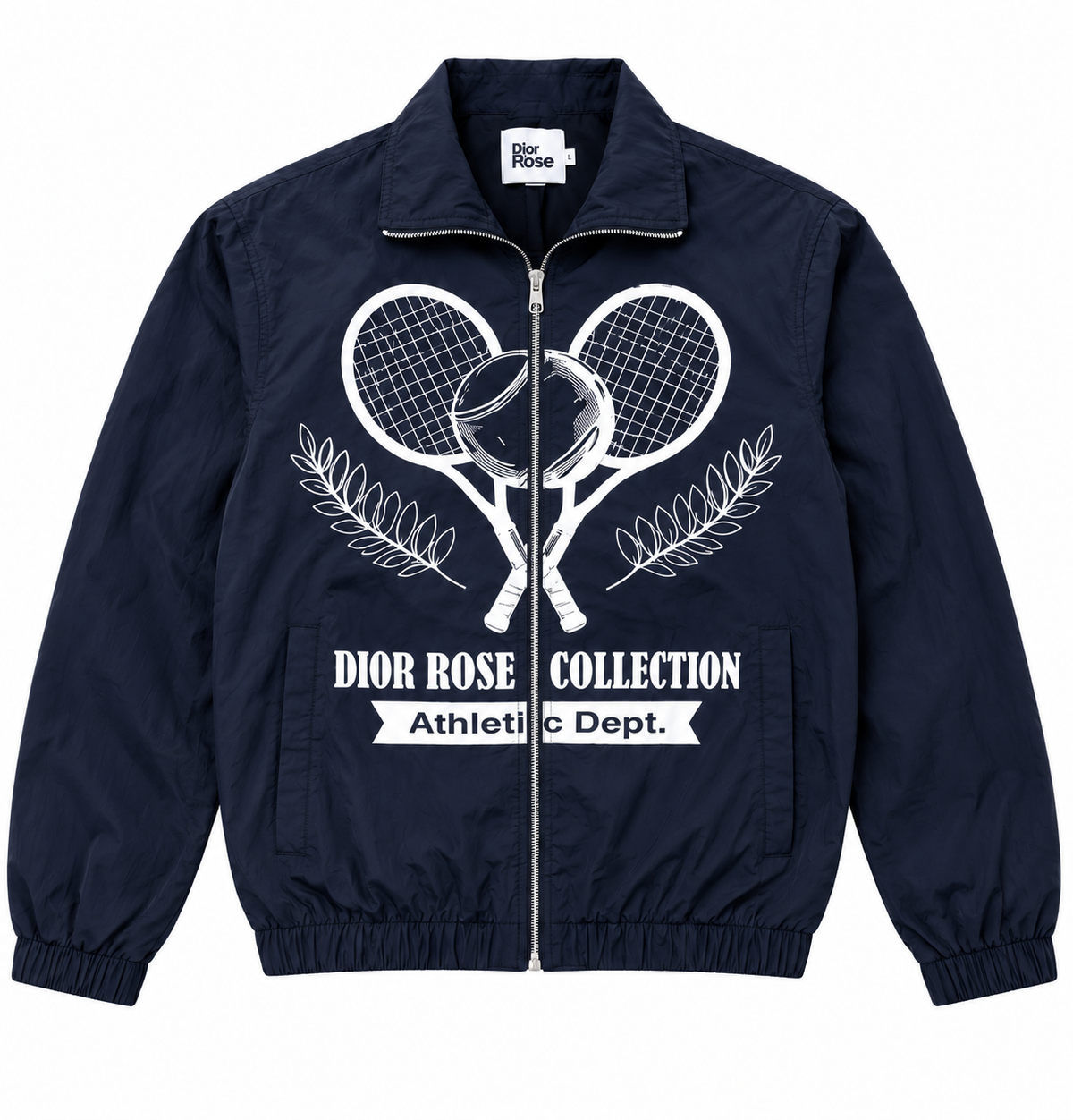 Navy Dior Rose Tennis Club jacket
