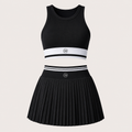 Black Women's Tennis Skirt Sets