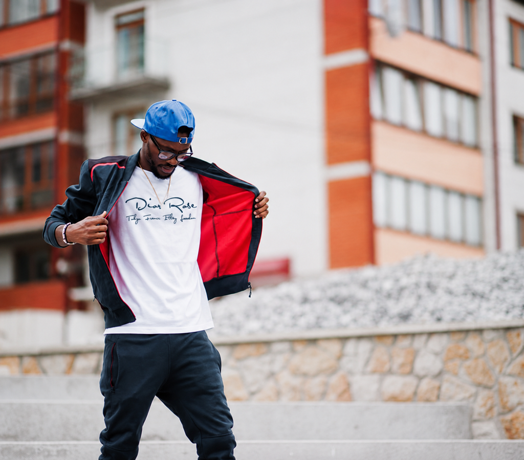 White Dior Rose Signature tee