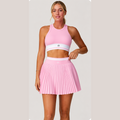 Pink Women's Tennis Skirt Set